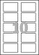 200 badges adhésifs en textile blanc, format 80 x 50 mm (20 feuilles / cdt),image 3